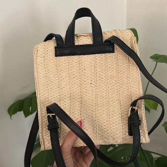 Straw Basket Backpack - Natural  NWOT - Picture 5 of 5